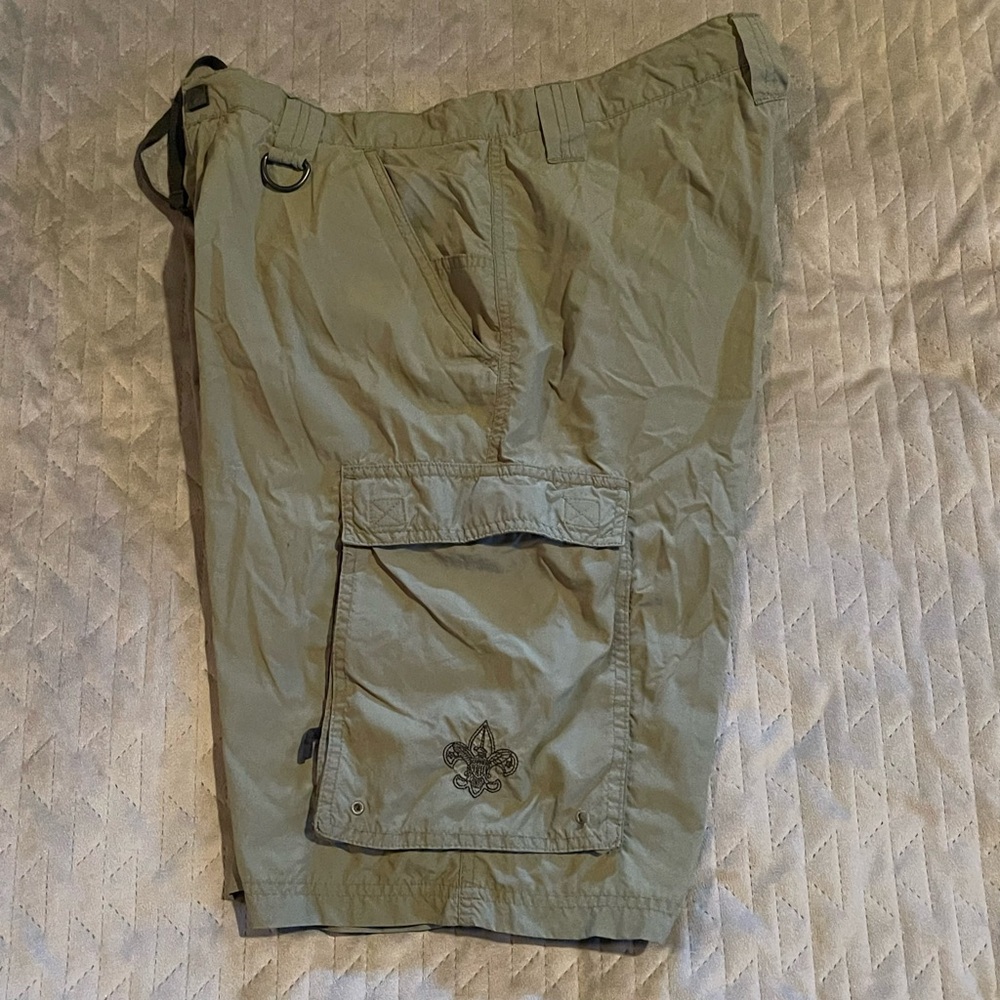 Boy Scouts of America cargo shorts mens size medium pre-owned condition green‎